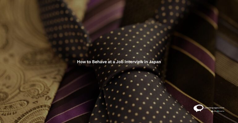 How to Behave at a Job Interview in Japan