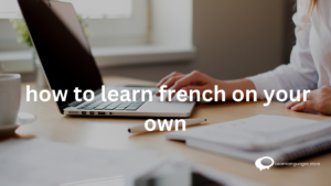 Playful illustration conveying the ease of learning French for English speakers, featuring interconnected language symbols and a smooth transition. The visual represents the accessible and adaptable nature of acquiring French for those proficient in English.