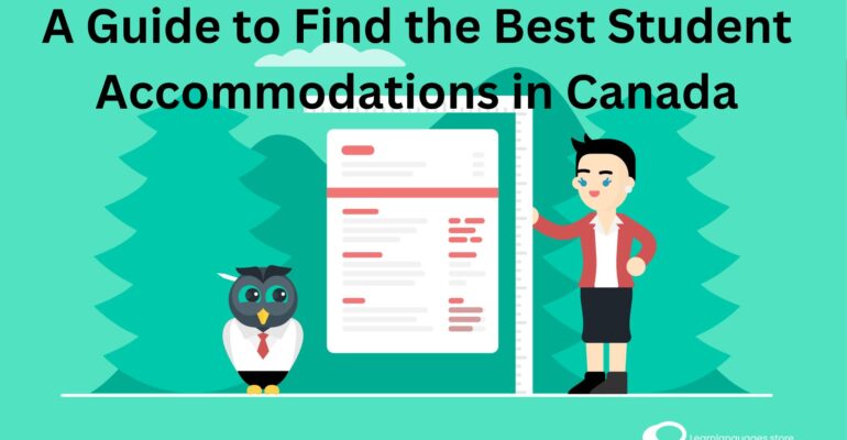 "Image displaying diverse student housing options in Canada, showcasing apartments and dormitories, representing the guide to finding the best student accommodations in Canada."
