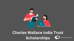 "Charles Wallace India Trust Scholarships logo with UK flag - Study in the UK"