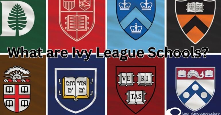 "Ivy League logo with university buildings - Understanding Ivy League Schools"