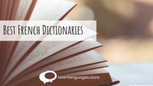 "Image showcasing various French-English dictionaries, highlighting their titles and language reference features, essential for language learners."