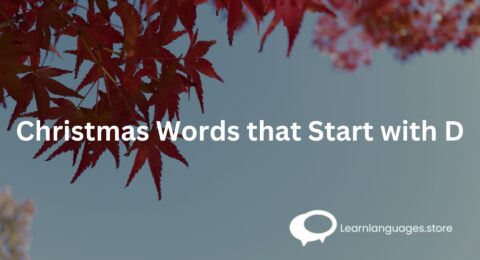 Christmas Words that Start with D