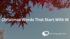 Christmas Words That Start With M