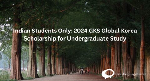 Indian Students Only: 2024 GKS Global Korea Scholarship for Undergraduate Study