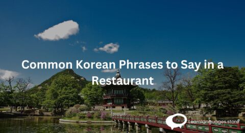 Common Korean Phrases to Say in a Restaurant