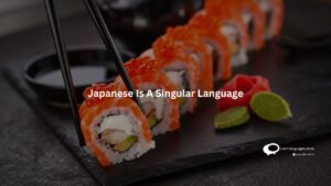 Japanese-Is-A-Singular-Language