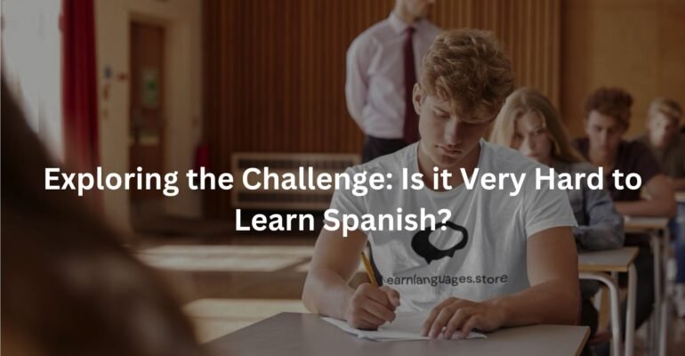 Exploring the Challenge: Is it Very Hard to Learn Spanish?