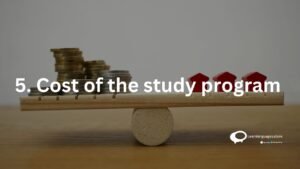 cost of the study program