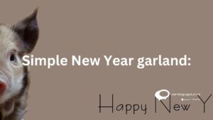 simple new year garland :