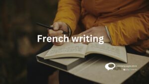 French writing