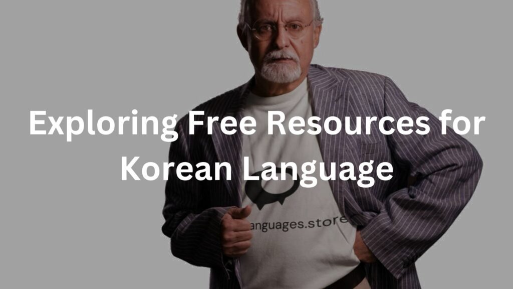 Exploring Free Resources for Korean Language