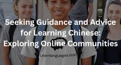 Seeking Guidance and Advice for Learning Chinese: Exploring Online Communities