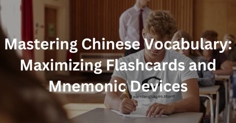 Mastering Chinese Vocabulary: Maximizing Flashcards and Mnemonic Devices