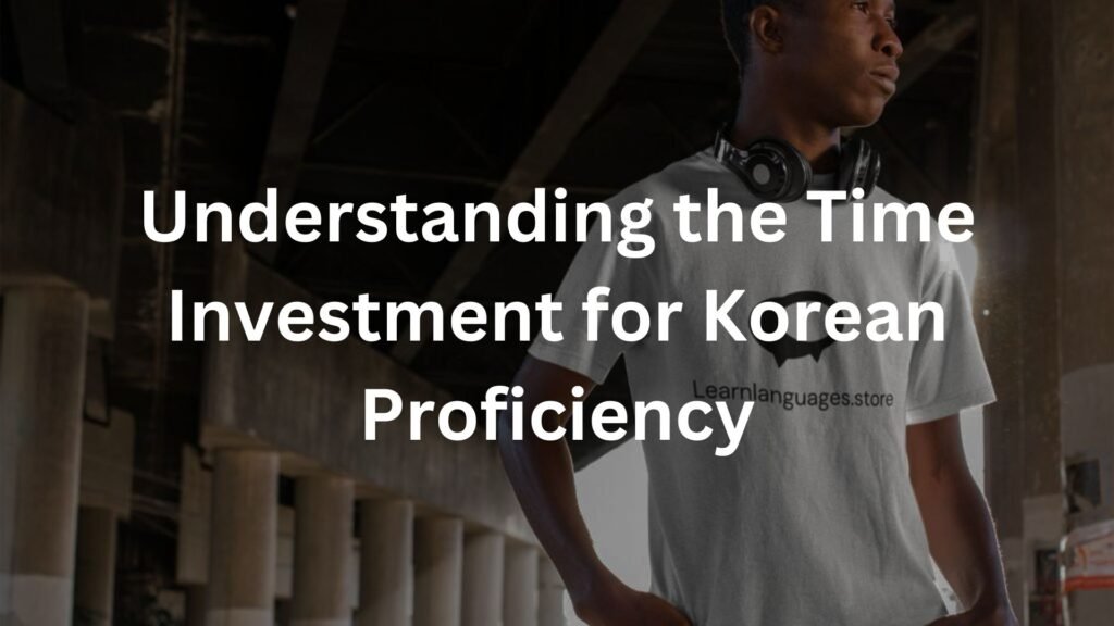 Understanding the Time Investment for Korean Proficiency