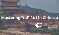 the use of "太" (tài) in Chinese sentences to express extremes and intensities.