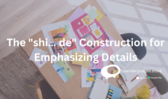 'shi... de' construction in Chinese grammar