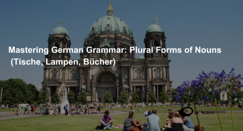 Mastering German Grammar Plural Forms of Nouns (Tische, Lampen, Bücher) (1)