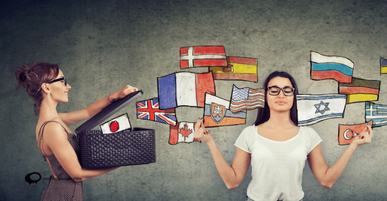 "Group of students analyzing data on a laptop in a modern classroom setting, studying Business Analytics in Ireland."