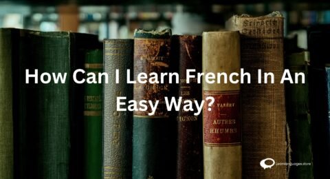 Engaging visual representation illustrating the ease of learning French, featuring cheerful language learners, user-friendly apps, and interactive study materials