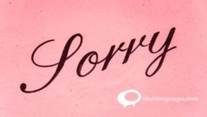 "Image featuring Japanese characters representing 'sorry' in six different expressions, aiding in understanding the variations of apologizing in Japanese."