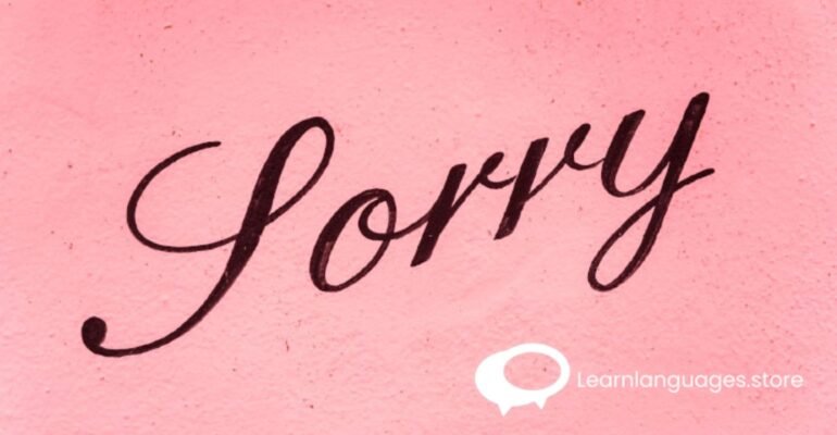 "Image featuring Japanese characters representing 'sorry' in six different expressions, aiding in understanding the variations of apologizing in Japanese."