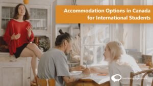 "Image showing a variety of housing options in Canada, including apartments, houses, and condominiums, representing accommodation choices in the country."