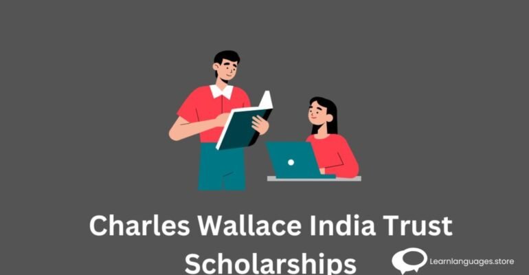 "Charles Wallace India Trust Scholarships logo with UK flag - Study in the UK"