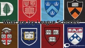 "Ivy League logo with university buildings - Understanding Ivy League Schools"
