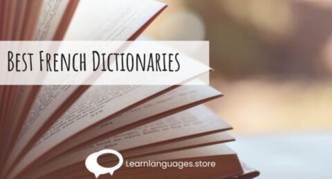 "Image showcasing various French-English dictionaries, highlighting their titles and language reference features, essential for language learners."