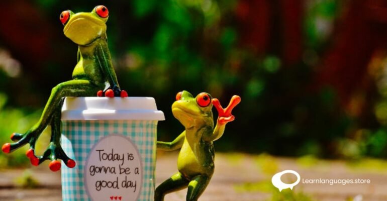 "Image featuring Spanish phrases expressing 'Have a good day' with colorful backgrounds, representing diverse ways to convey well-wishes in Spanish."