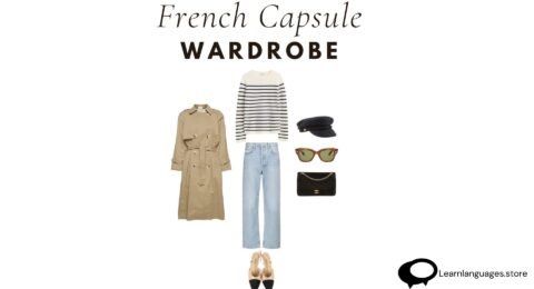 "A curated collection of timeless French fashion pieces, showcasing the essence of a classic French wardrobe - 'How to Create a Classic French Wardrobe.'"