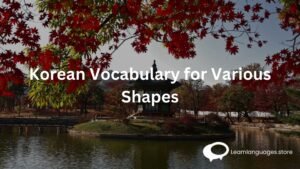 Korean Vocabulary for Various Shapes