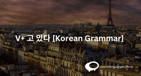 V+ 고 있다 [Korean Grammar] 