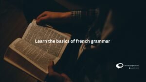 Learn the basics of french grammar