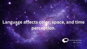 Language affects color , space , and time perception