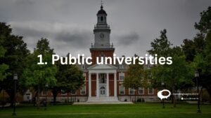 1.Public universities