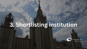 Shortlisting institution