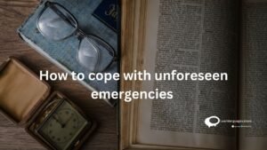 How to cope with unforeseen emergencies