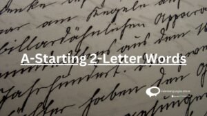 A-Starting 2-Letter Words