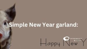 simple new year garland :