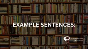 example sentence