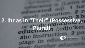 2.1hrs as in "Their "(Possessive ,Plural)