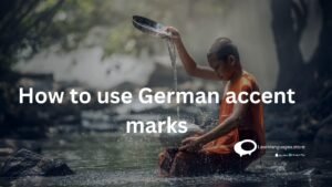 How to use German accent marks