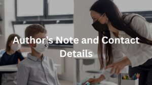Author’s Note and Contact Details