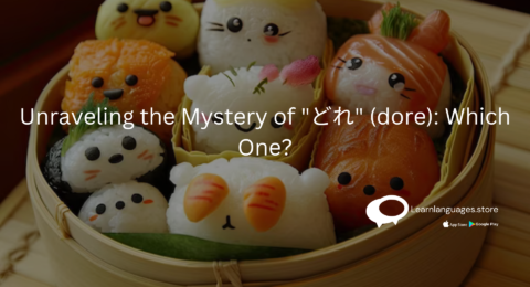 JAPANESE FOOD WITH TEXT Unraveling the Mystery of どれ (dore) Which One WRITTEN ON IT