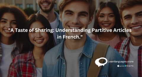 explaining the use of partitive articles in French with examples.