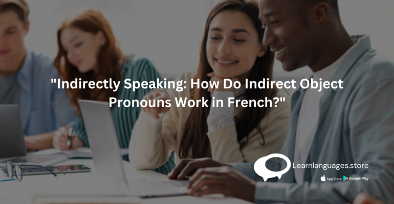 "Illustration of Indirect Object Pronouns in French"