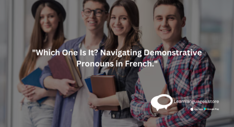 French demonstrative pronouns - masculine, feminine, and plural forms.