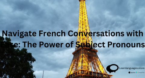 French subject pronouns illustrated with humorous examples.